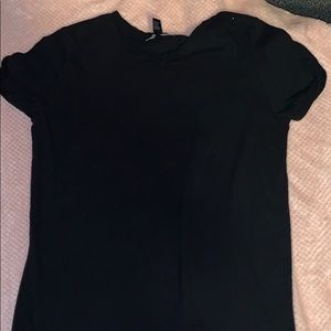 Black T-shirt dress